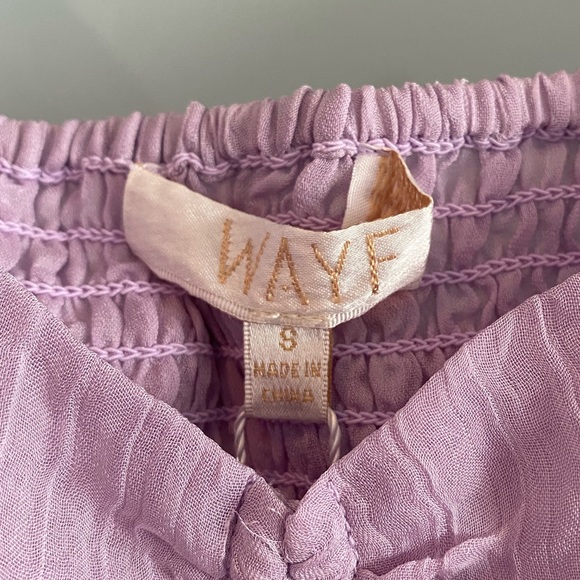 WAYF Cinched Purple Top - Picture 3 of 3